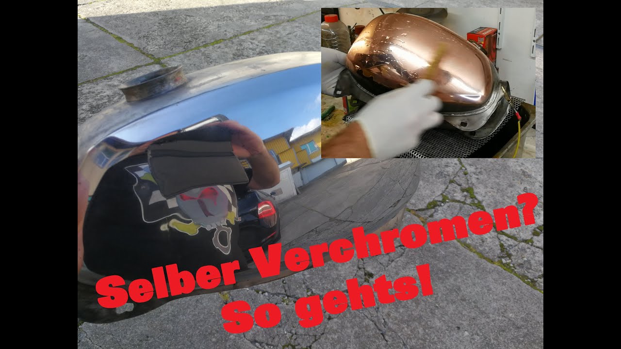 Tank verchromen mit Tampogalvanik