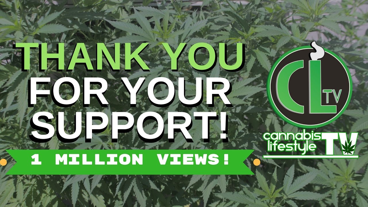 Thank You For Your Support! - 1 MILLION VIEWS - Cannabis Lifestyle TV