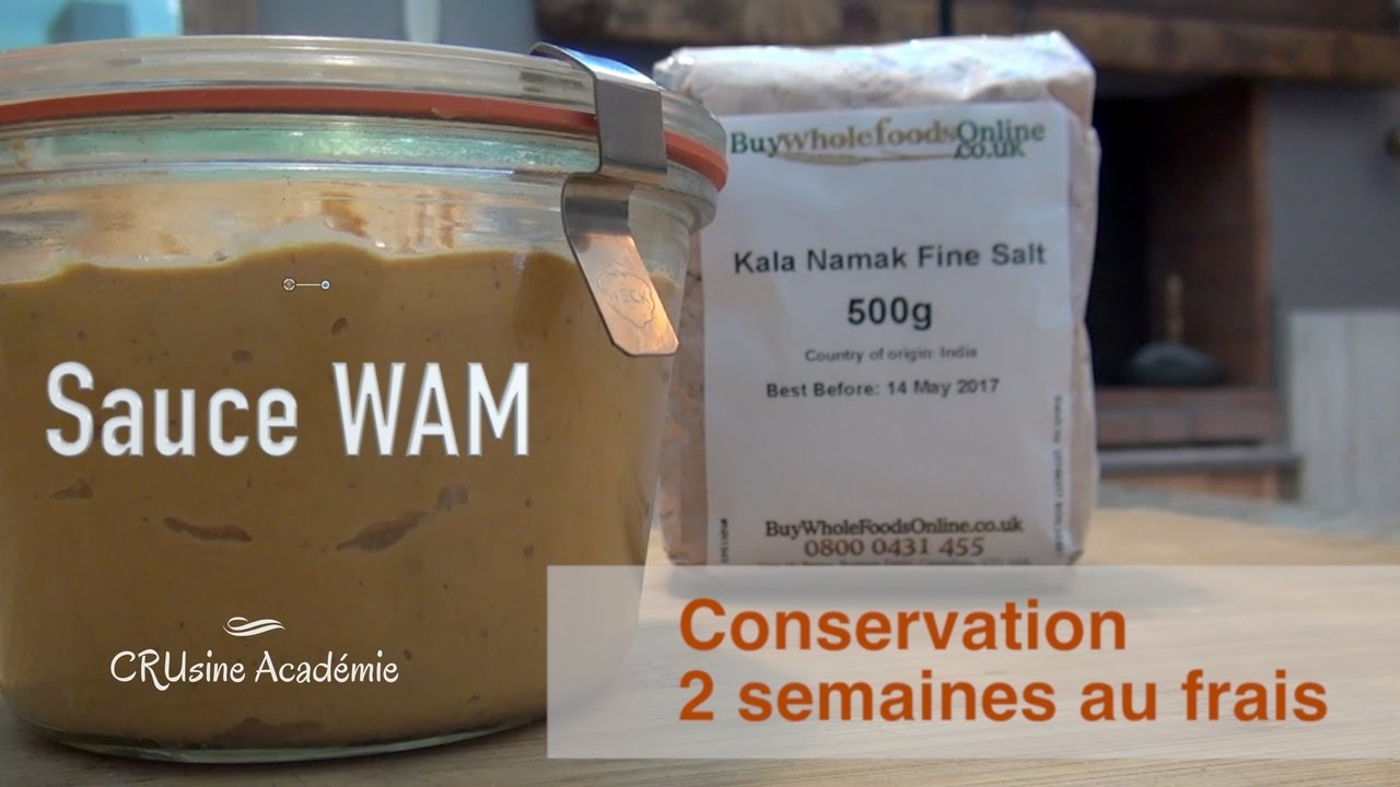la fameuse sauce Wam crue secr&egrave;te de CRUsine Acad&eacute;mie