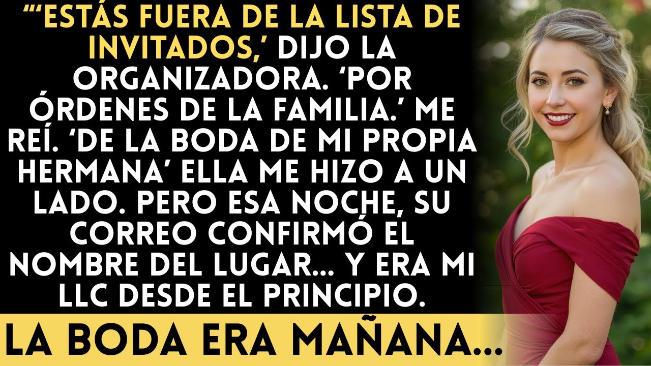 La organizadora de mi hermana me desinvitó por órdenes de la familia — Ella nunca supo que yo...
