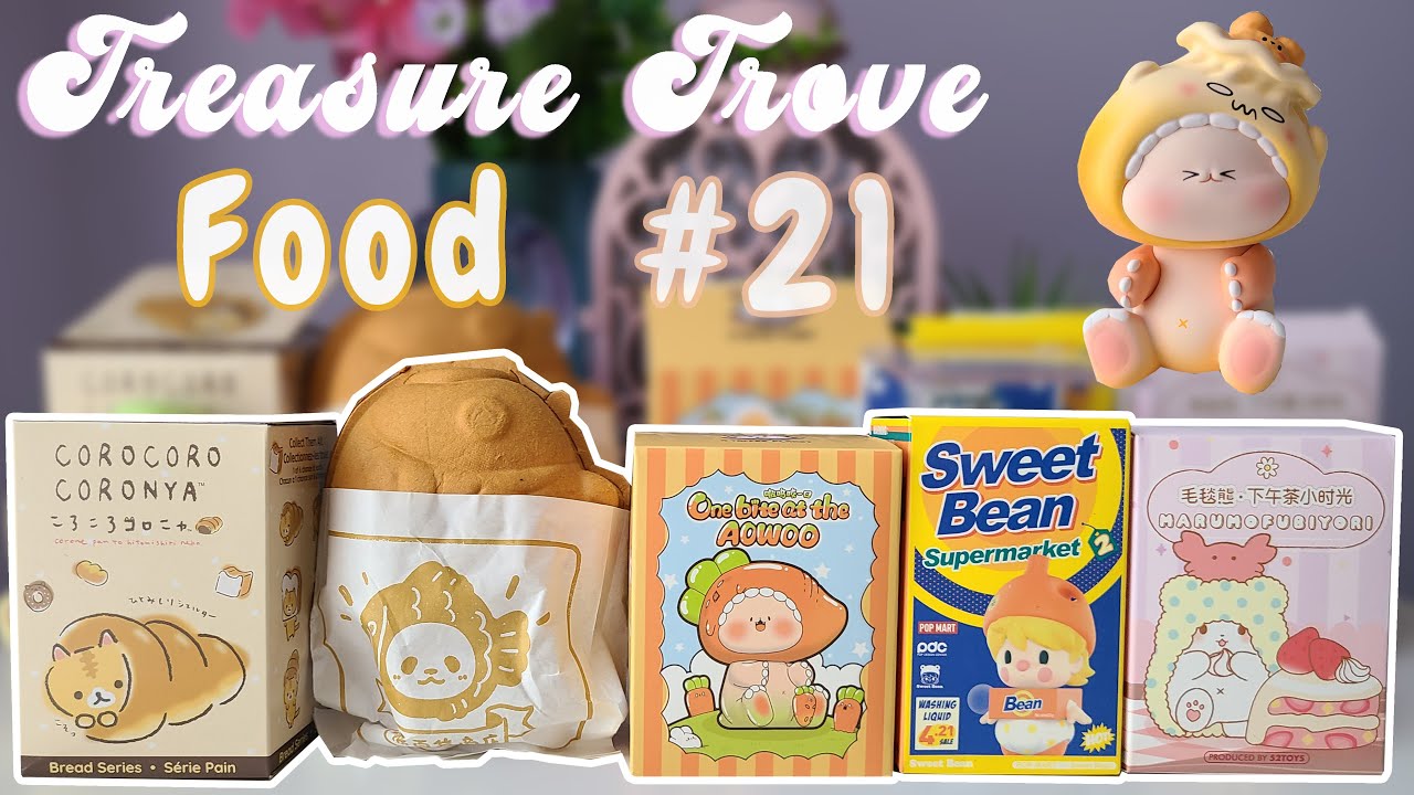 Treasure Trove #21 Food Blind Box Unboxing (Sweet Bean, Sanrio, Taiyaki Panda Pan Pan & more)
