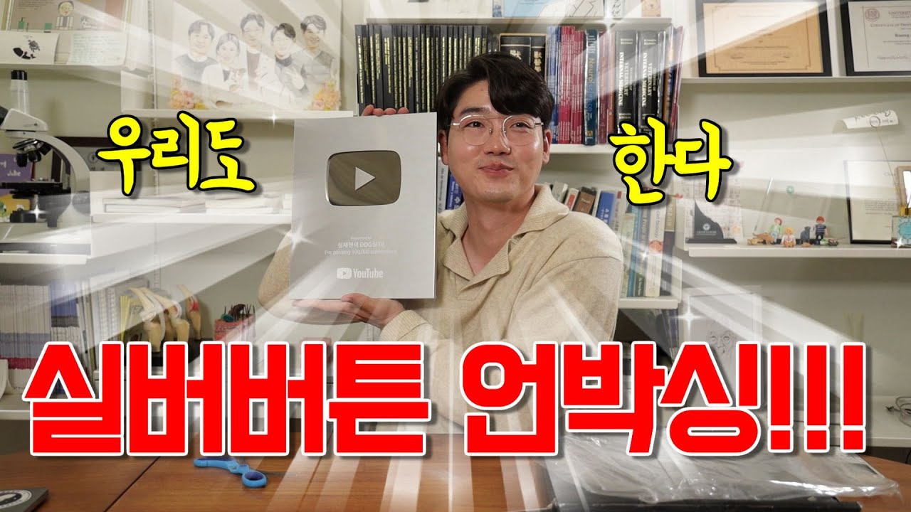 설채현의 DOG설 TV! 10만 실버 버튼 언박싱!!!