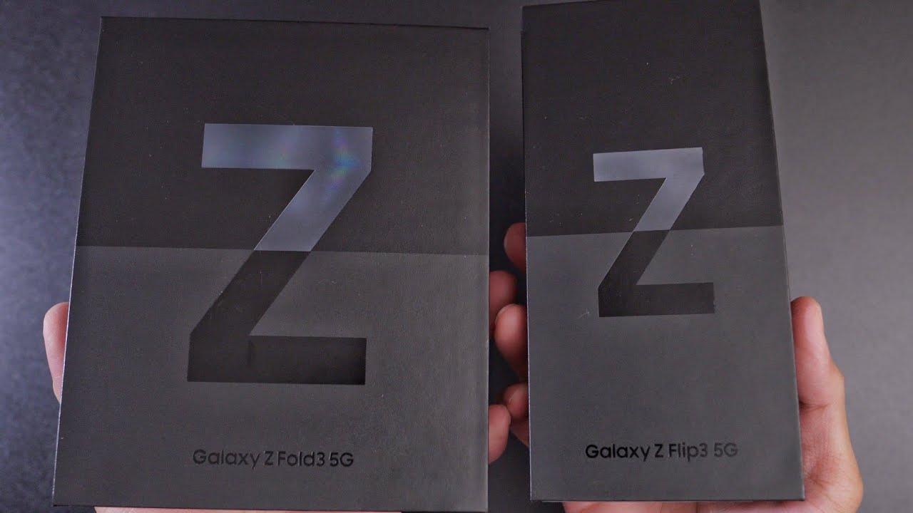Samsung Galaxy Z Fold 3 | Z Flip 3 - Unboxing! Phantom Black Retail Version