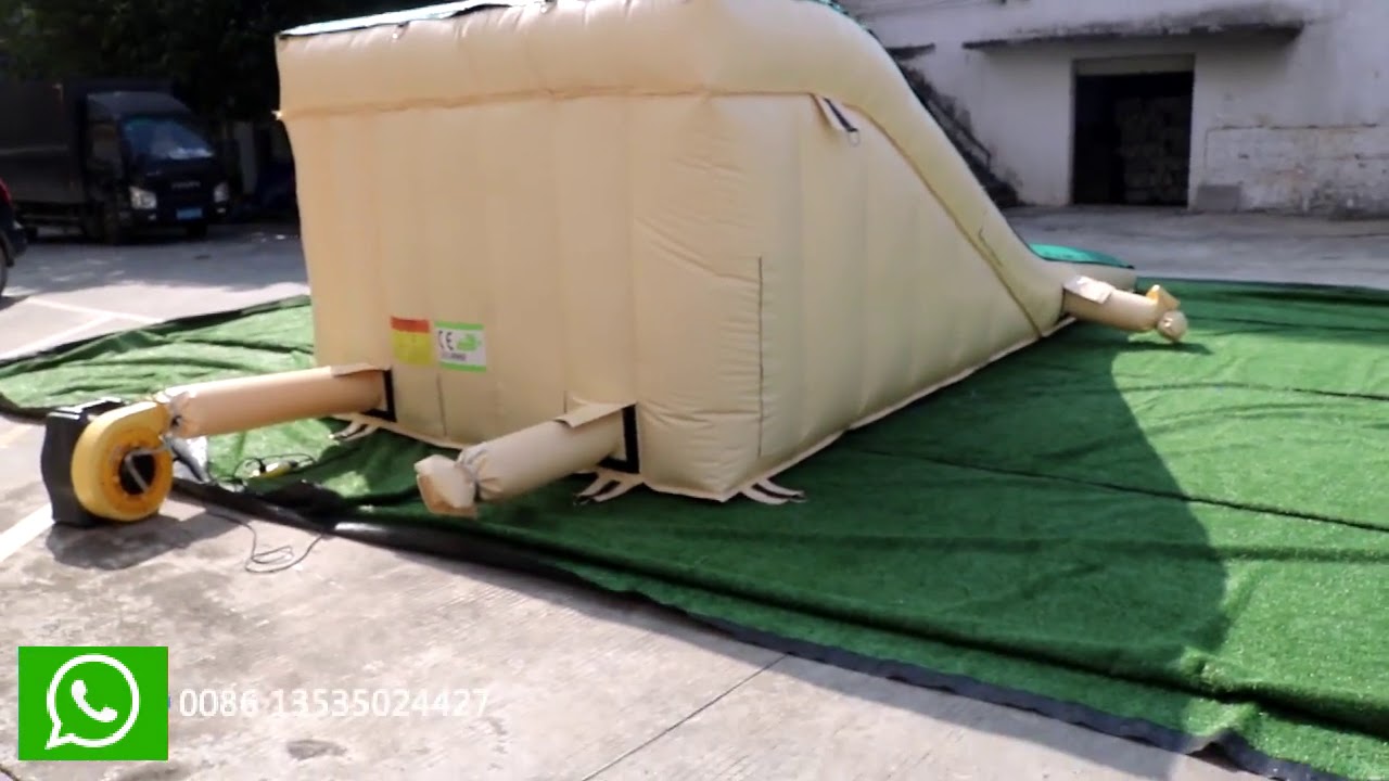 New inflatable bmx bike airbag inflatable freestyle airbag stunt jumping airbag landing for kids