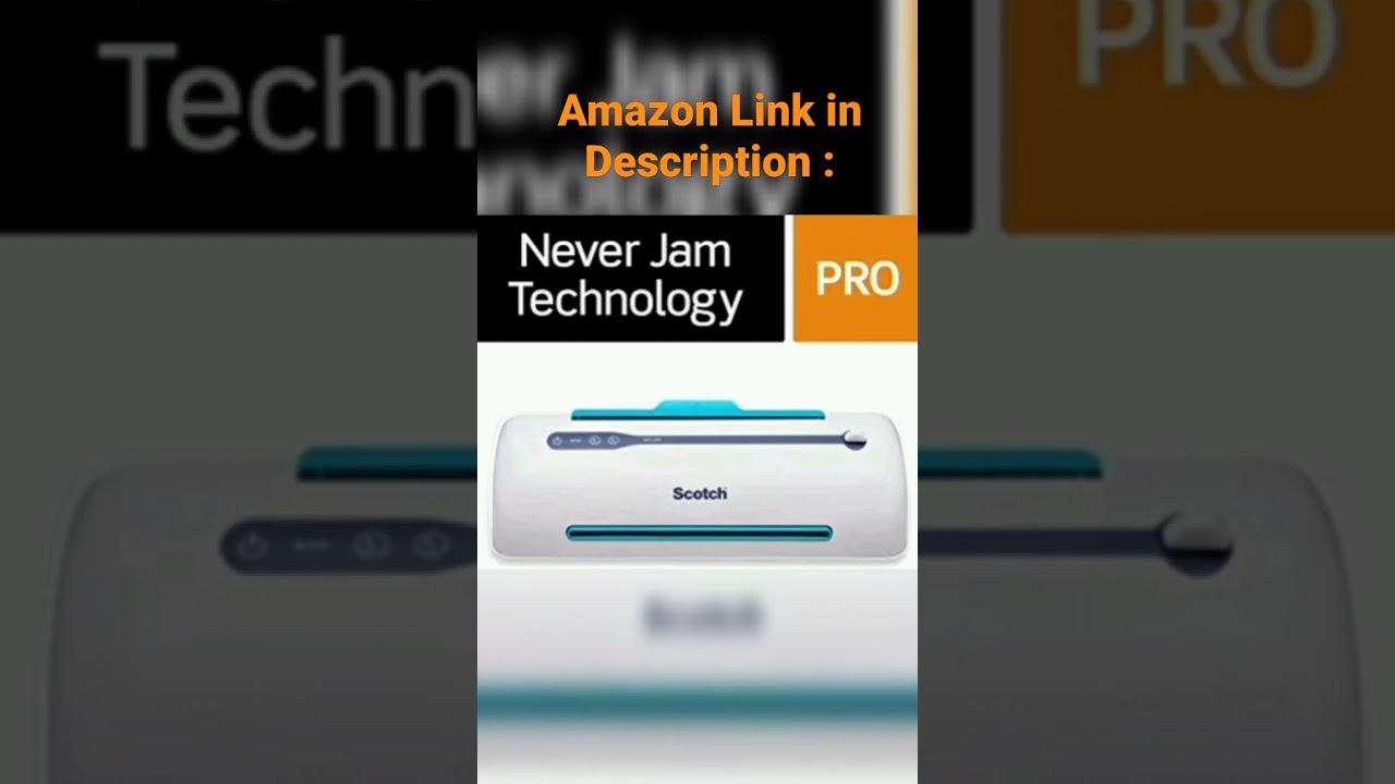 Scotch Brand PRO Thermal Laminator, Never Jam Technology Automatically Prevents Misfed Items