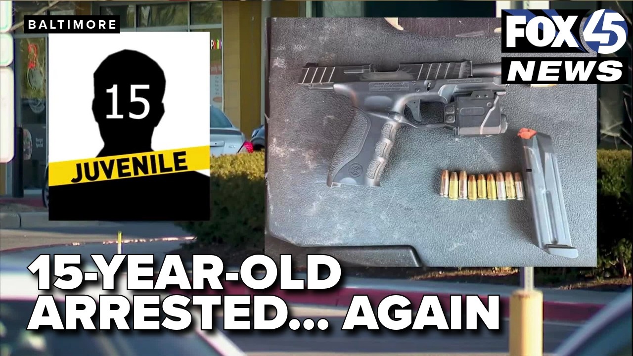 Baltimore police arrest 15-year-old repeat offender with gun