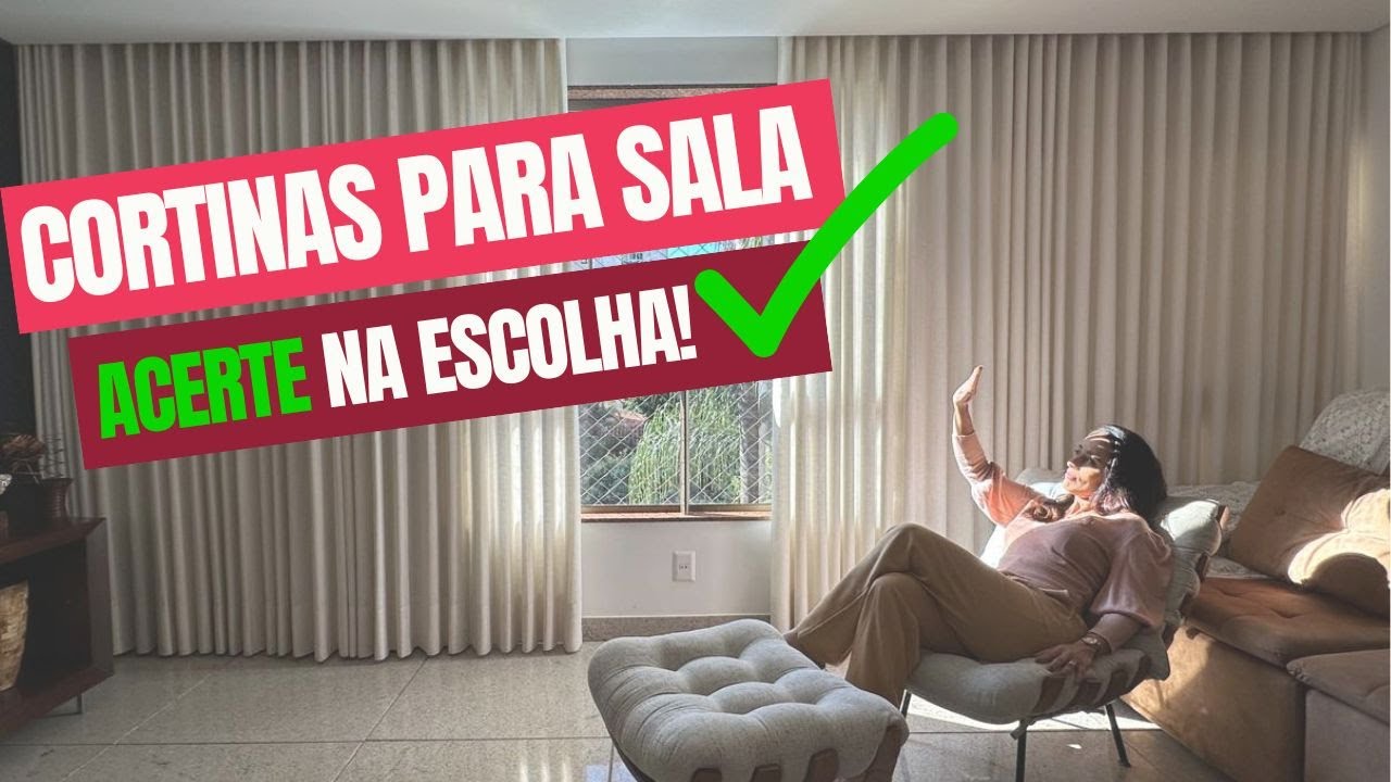Cortinas para sala - Dicas importantes e os detalhes você precisa observar para acertar na compra.