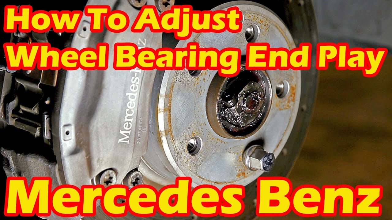 How To Adjust WHEEL BEARING END PLAY On Your Mercedes-Benz  S Class S500 W220