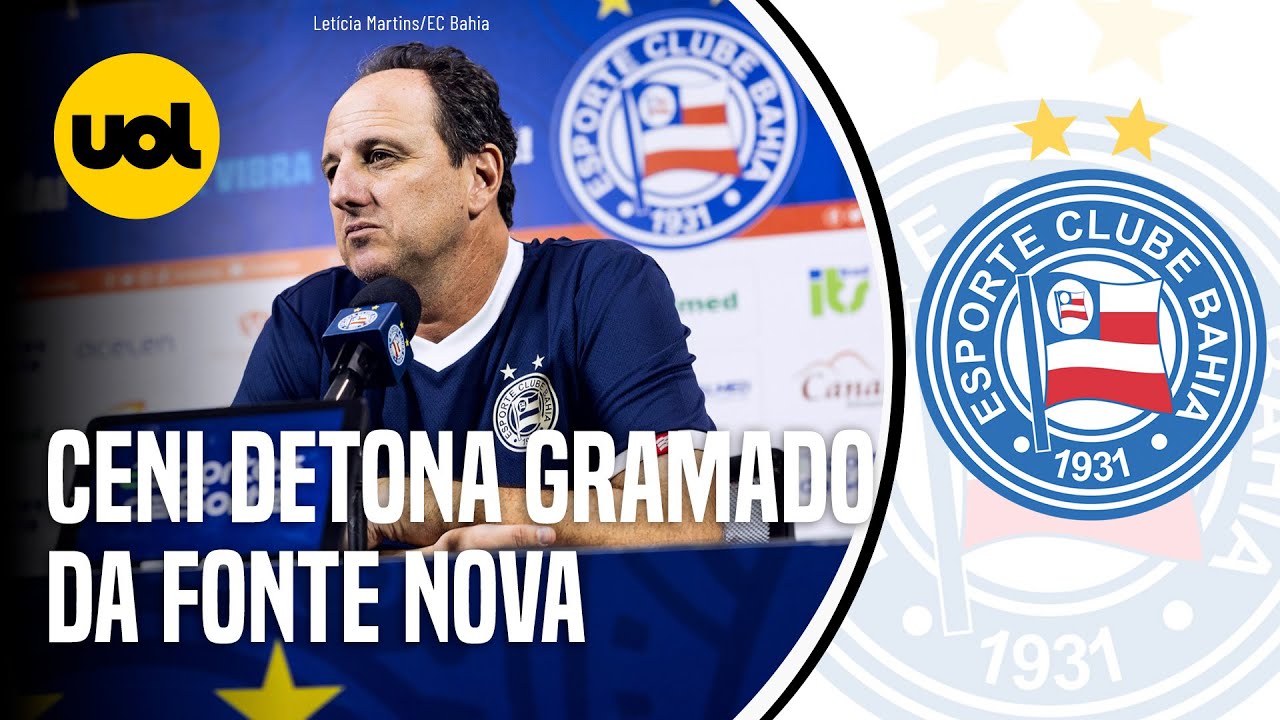 ROGÉRIO CENI, TÉCNICO DO BAHIA, FAZ CRÍTICAS AO GRAMADO DA ARENA FONTE NOVA