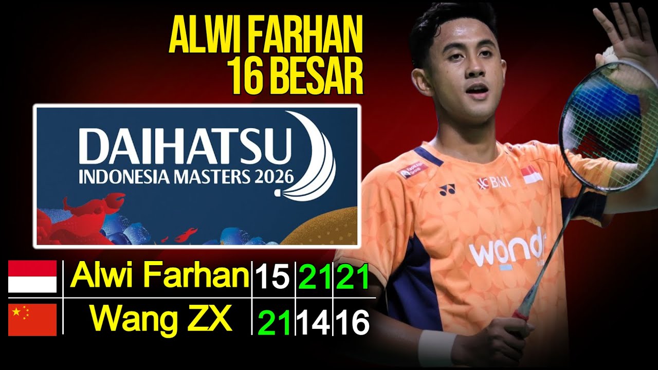 R16 Indonesia Masters 2026 | Live Badminton Reaction + Score