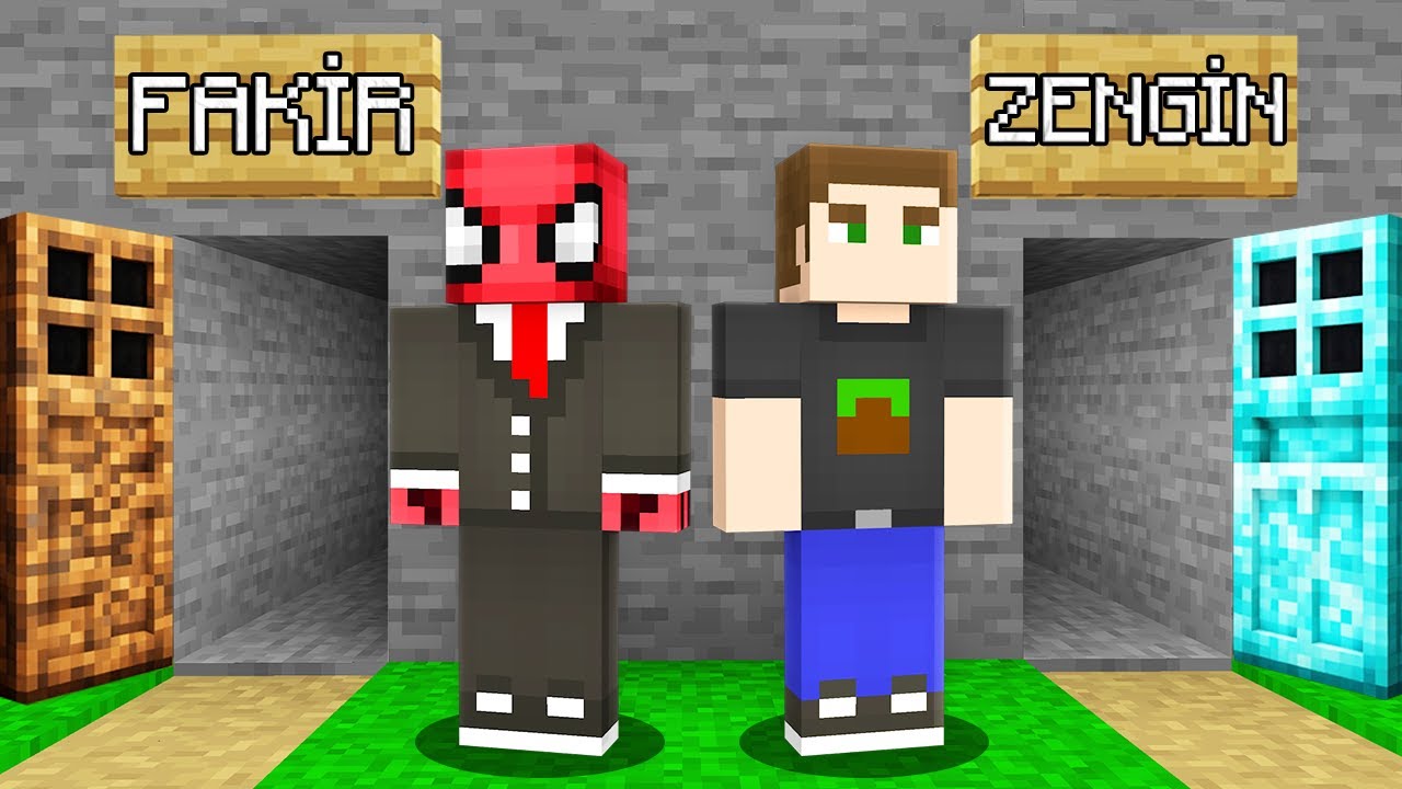 ZENGİN VS FAKİR KAPI - Minecraft