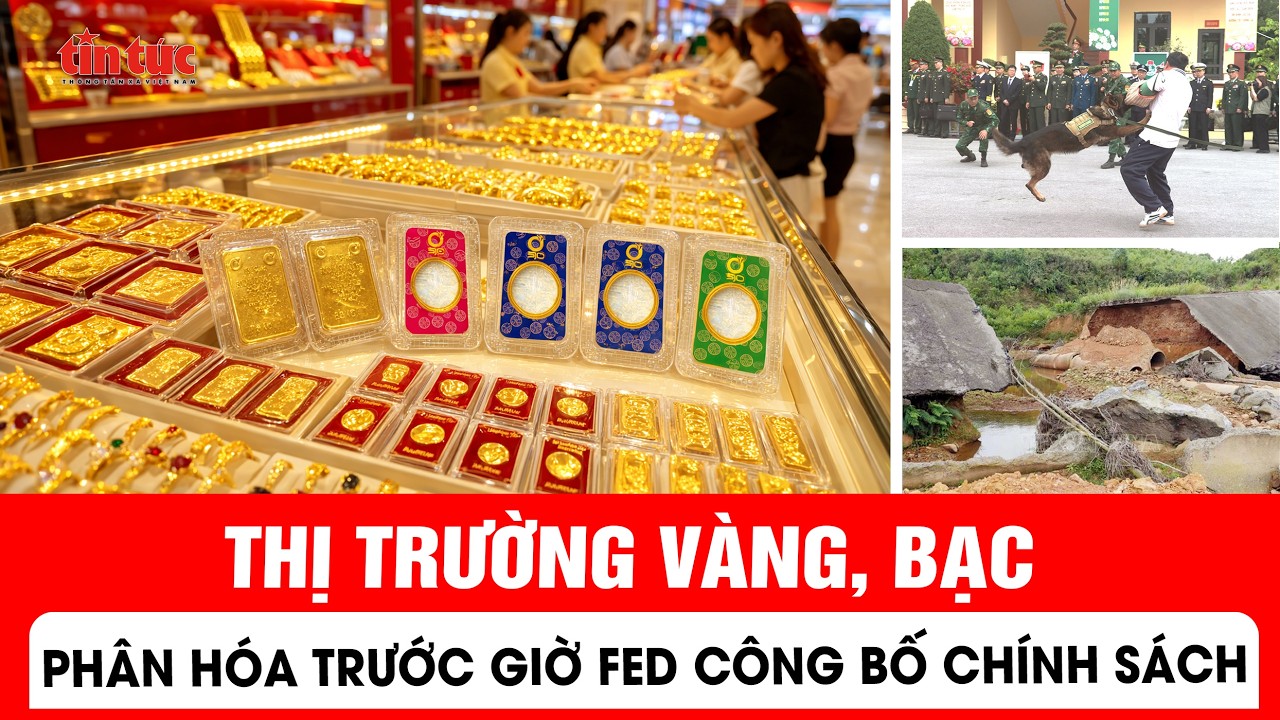Thị trường vàng, bạc phân hóa trước giờ Fed công bố chính sách