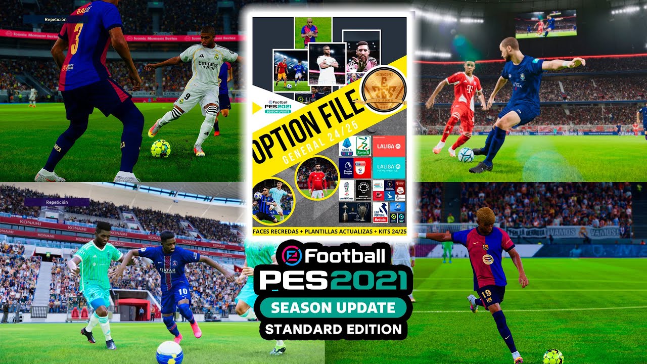 PES 2021 OPTION FILE PC | PS4 | PS5 ACTUALIZADO AL 2025  OF BASE - EL MEJOR OPTION FILE GRATIS