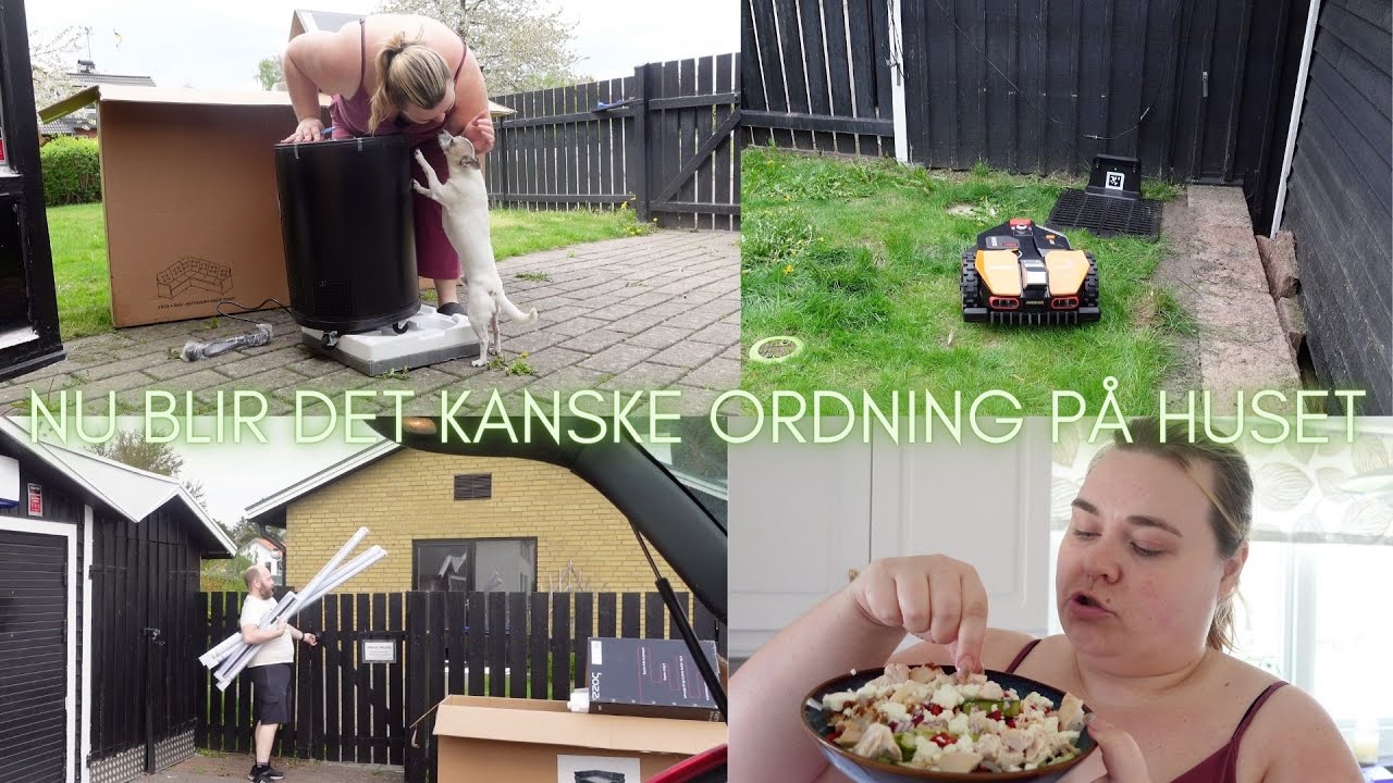 VI KÖPER EN HIMLA MASSA TILL HUSET (och jag blir inte lite arg när jag försöker bygga utemöbler)