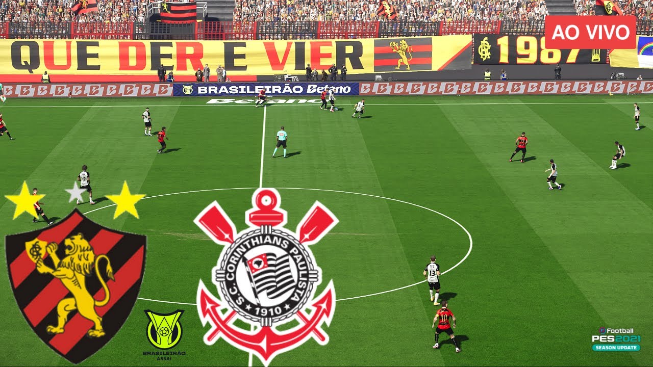 🔴 AO VIVO: Sport x Corinthians • Campeonato Brasileiro 2025 • PES 2021 Gameplay