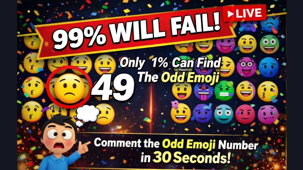 99% WILL FAIL! ❌ Can You Find Odd Emoji🔍 (Live Winner Name)