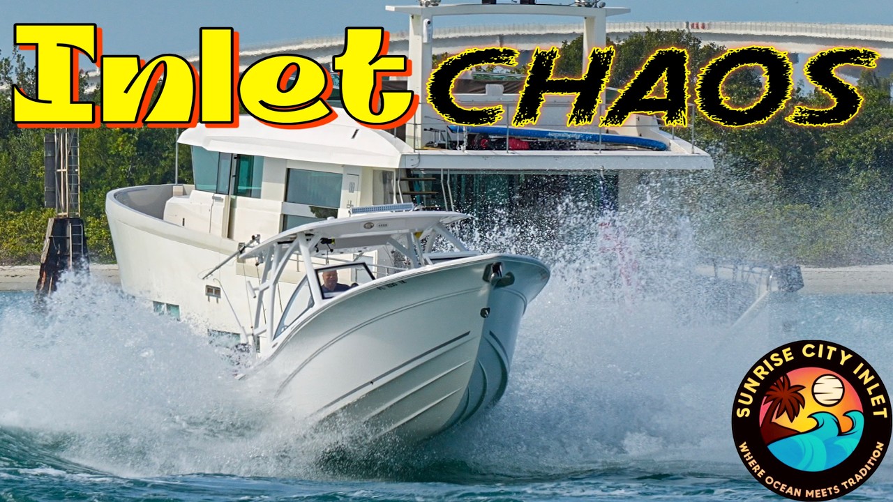 Fort Pierce Inlet Gets ROUGH : Boats Battling Monster Waves! 🌊💥🚤