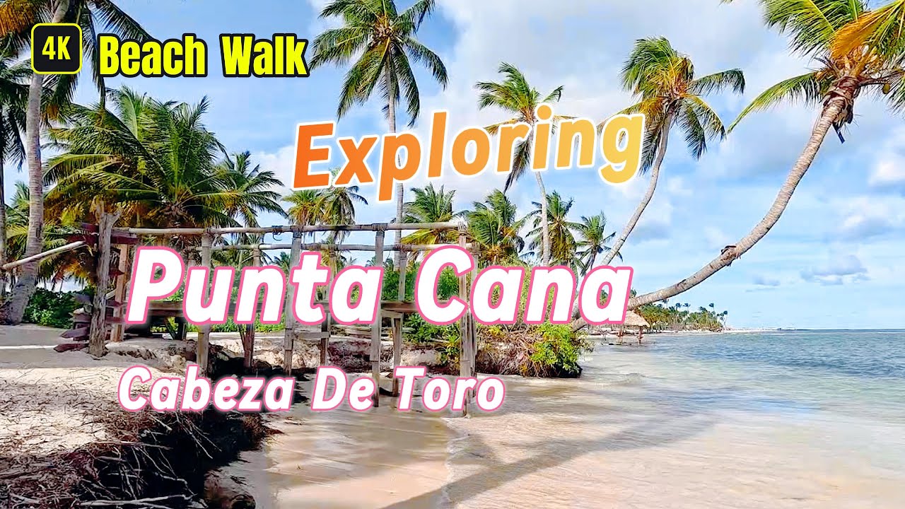 🇩🇴 Beach Walk | Exploring Punta Cana Beach - Cabeza de Toro  #travel #beach #vacation #sun #fun