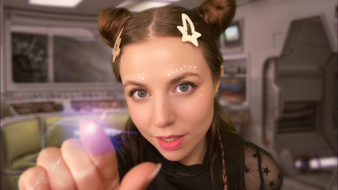 ASMR Alien Examines Your Little Human Face 👽 (Alien Roleplay, Personal Attention, ASMR For Sleep)