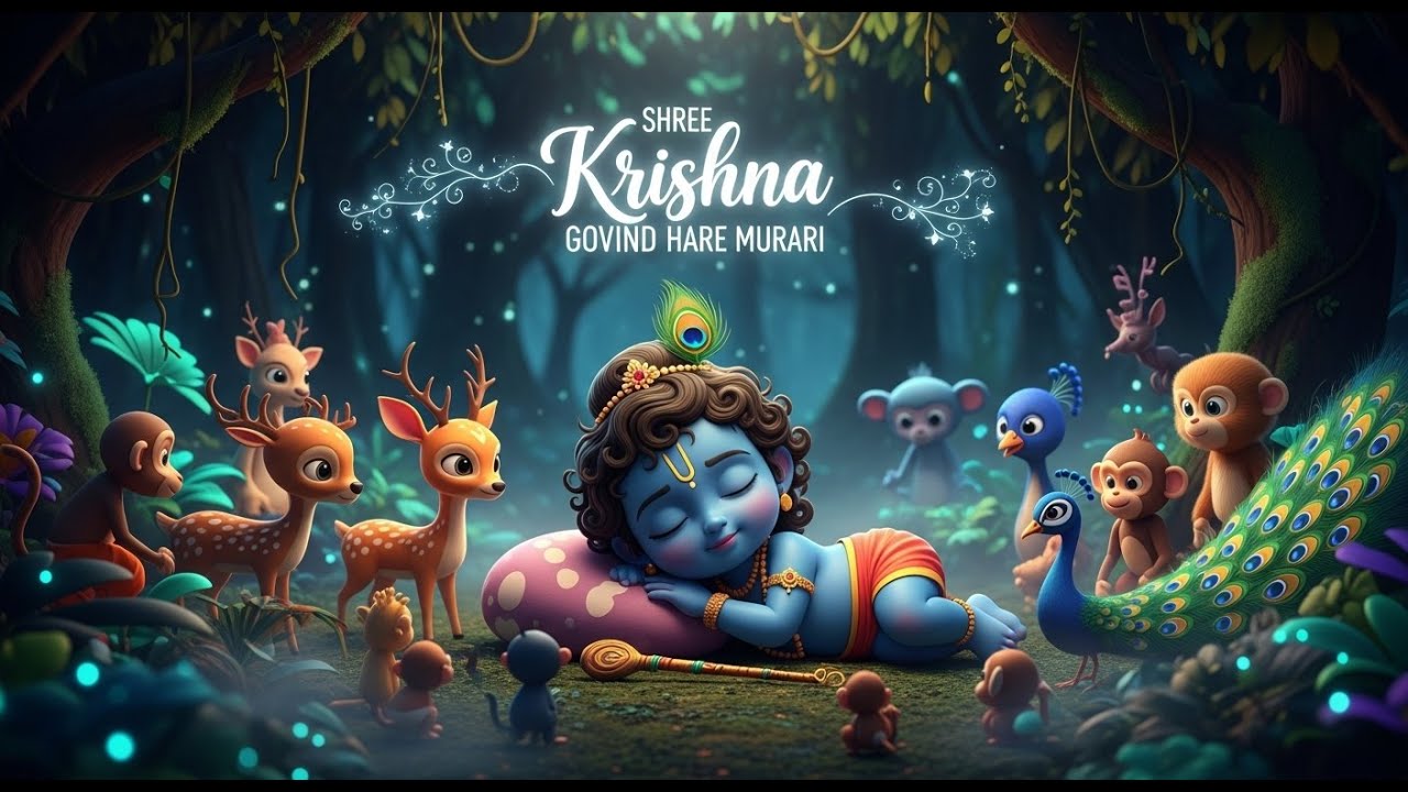 Shri Krishna Govind Hare Murari | Beautiful Little Krishna Bhajan 2025 | Peaceful & Soulful Song