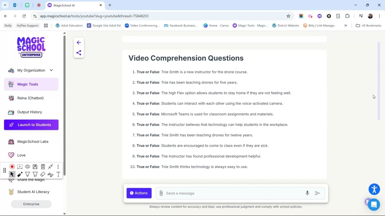 Create YouTube Video Quizzes with MagicSchool.AI