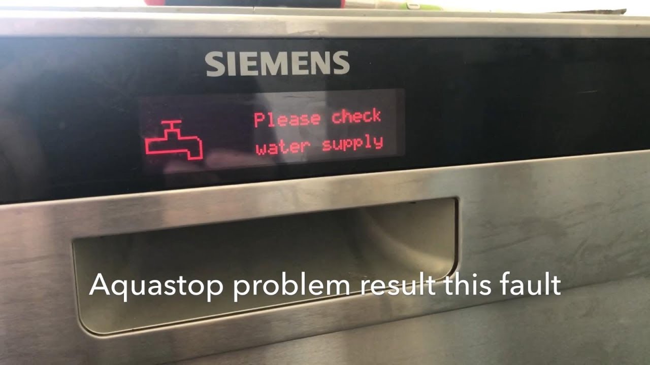 How to change/replace AquaStop hose on Bosch/Siemens dishwashers