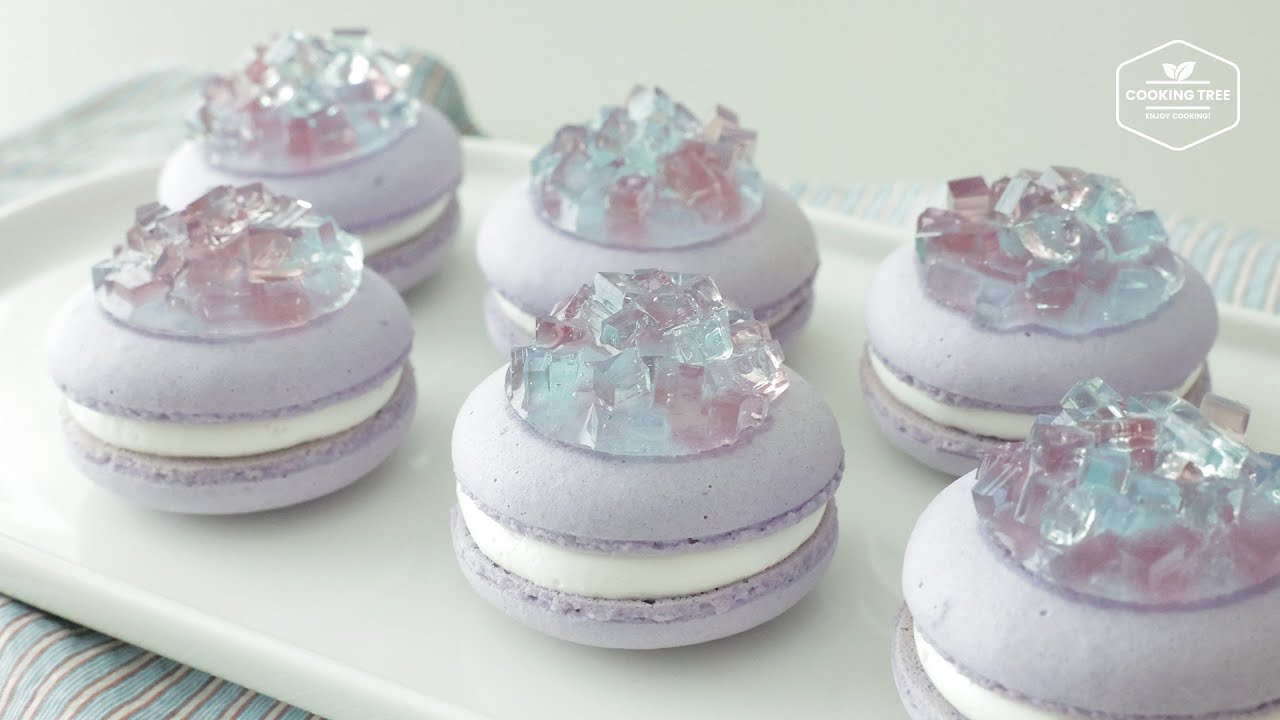 Рецепт макарон с кристальным желе, сверкающим как драгоценные камни✨ |Идеально подходит для подарков