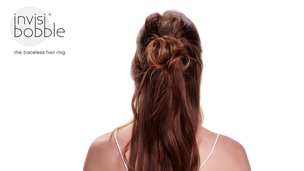 half up romance - easy invisibobble hair tutorial by Jenny Strebe alias Confessions of a Hairstylist