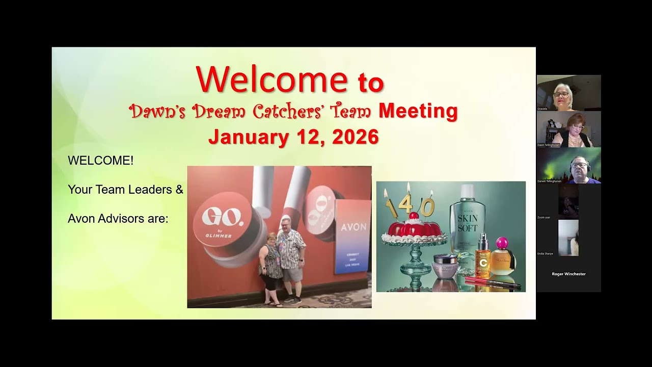 New Year Dreamers Zoom Chat 20260112