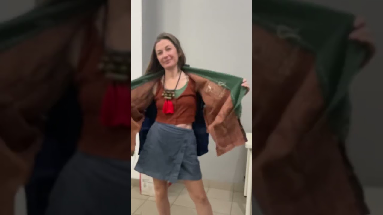 Пошив кимоно из домоткани по авторской выкройке Любы Бяльон.