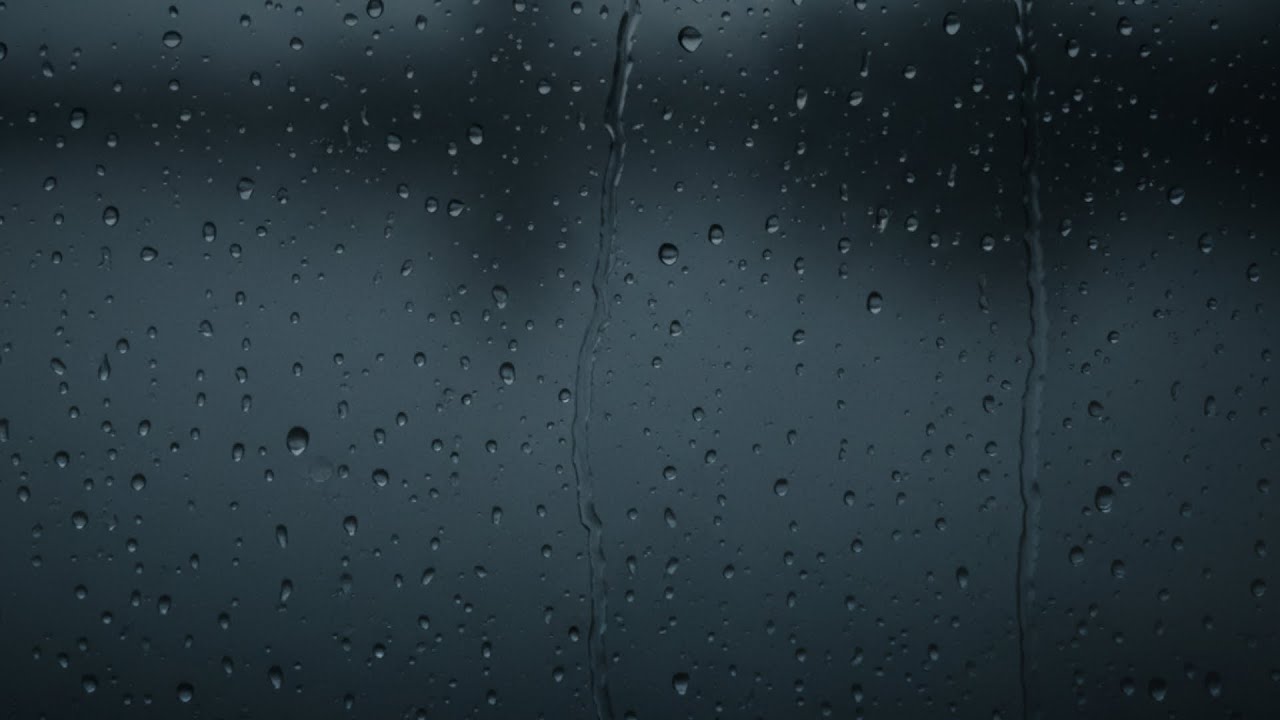 Soft Nighttime Rain on Window Glass — 10 Hours for Calm Sleep