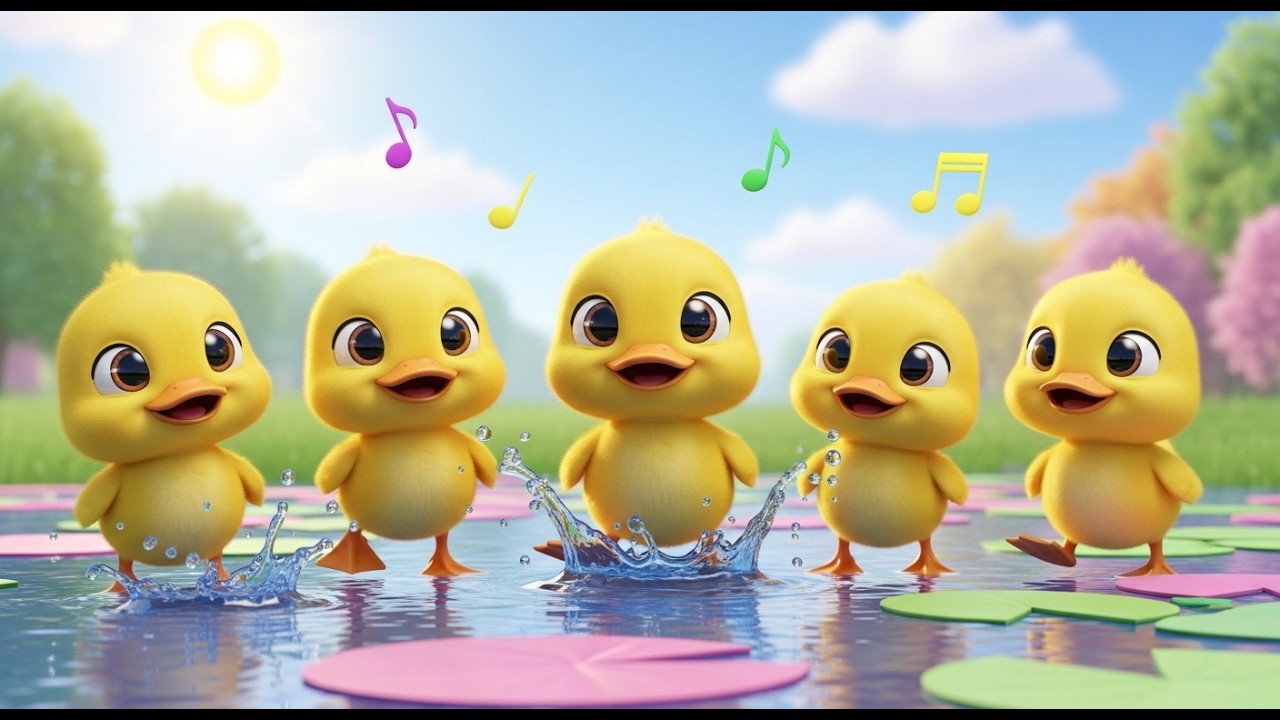 Five Little Ducks 🦆🎵 | Fun Counting Song for Babies & Toddlers
