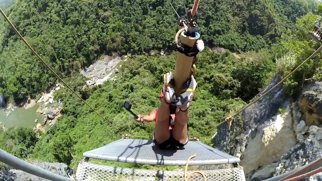 WORLD'S SCARIEST CANYON SWING (WORLD'S DEEPEST) -- The PLUNGE
