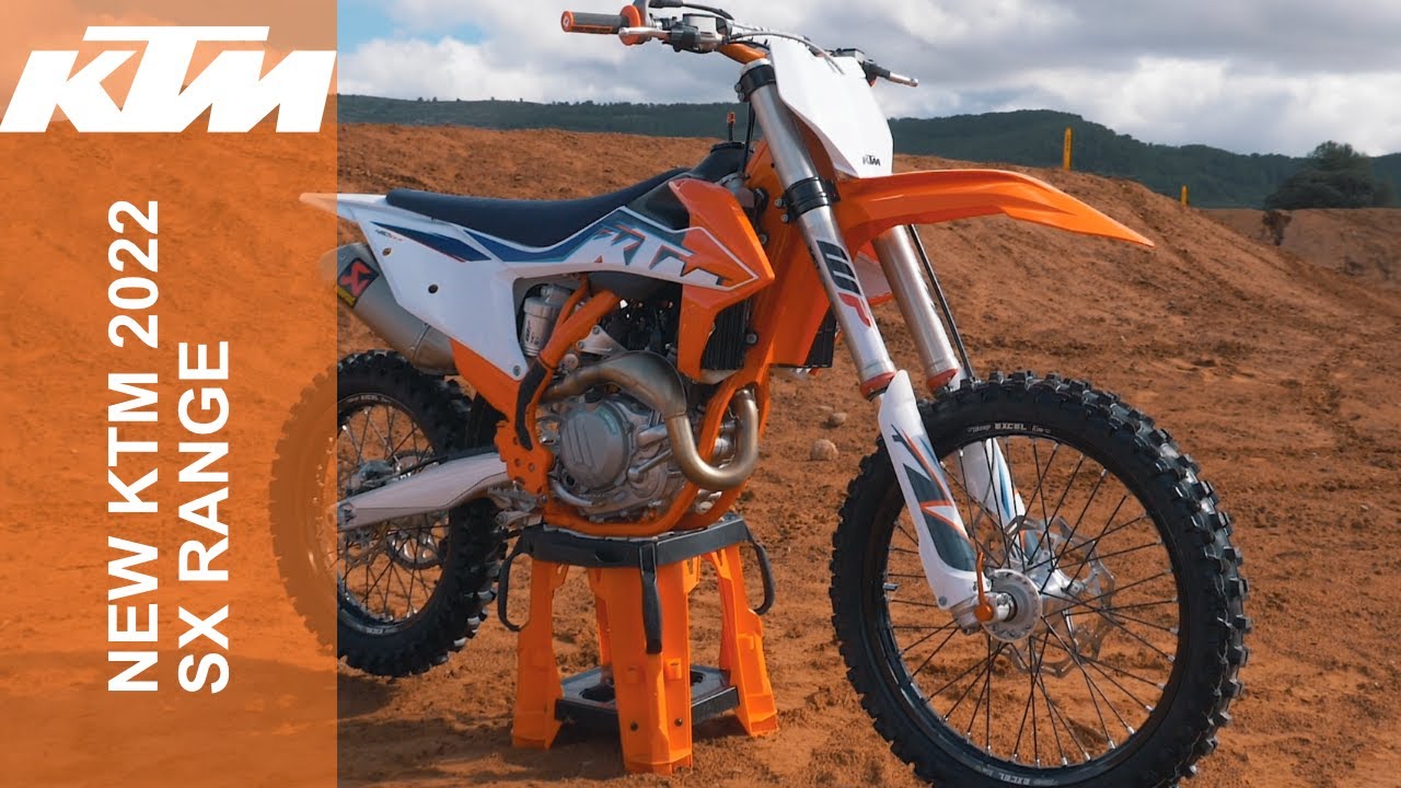 New KTM 2022 SX motocross model Range Launch (KTM 450SXF, 350SXF, 250SXF, 125SX, 150SX, 250SX #KTM)
