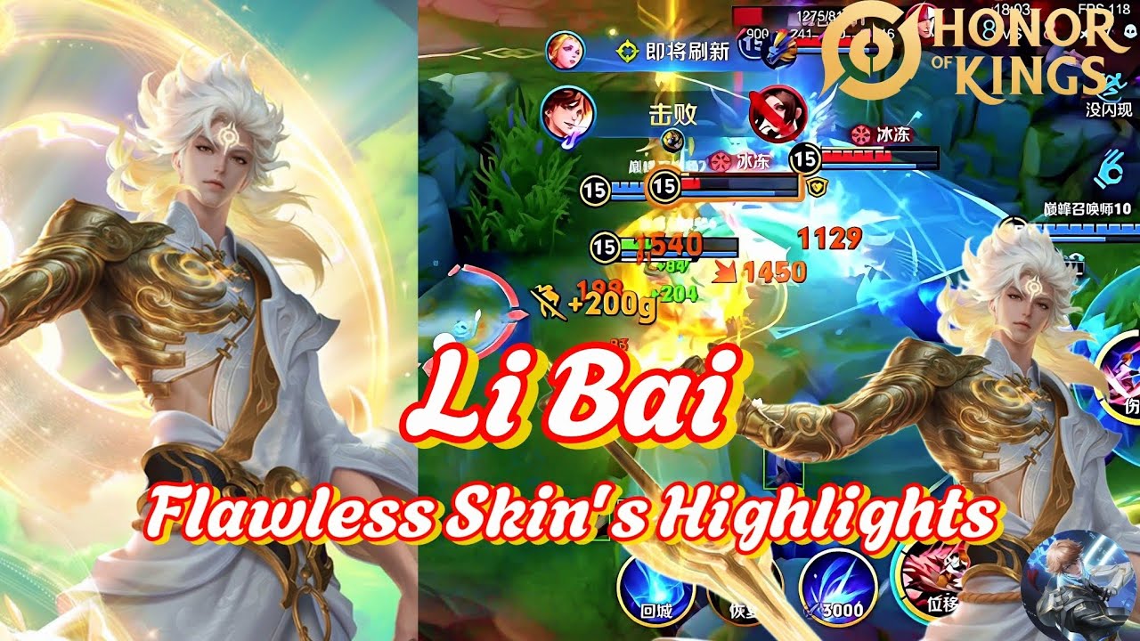 [ HoK Highlights ] Is this what peak Li Bai gameplay looks like? - Top Li Bai - Honor Of Kings