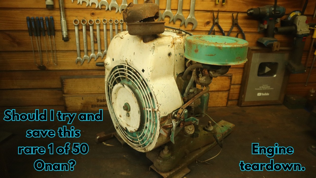Do you think I should try and save this rare 1 of 50 Onan engines? Teardown.