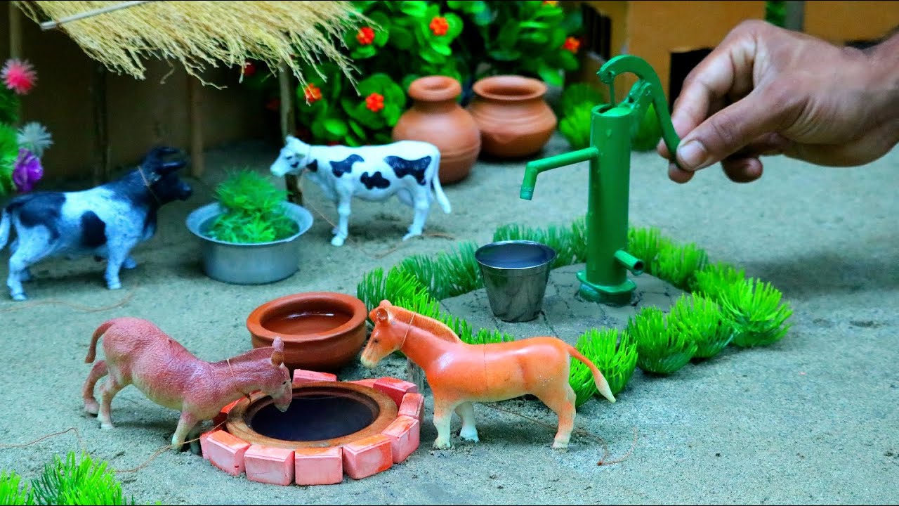 🔴animal video, gadi toys, mini tractor, amba, abcd, cattle, horse cartoon, Sep 6, 20259:45 AM