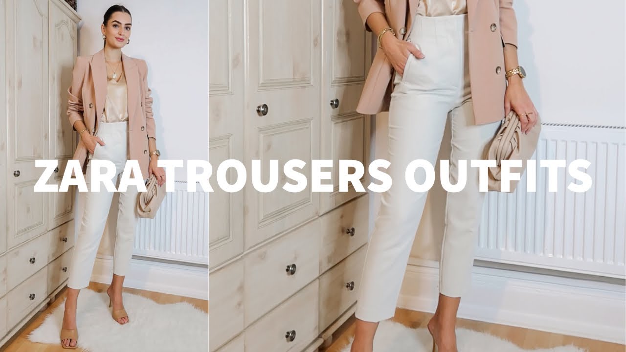Ways To Wear Zara High Waist Trousers with Lily Silk | Peexo