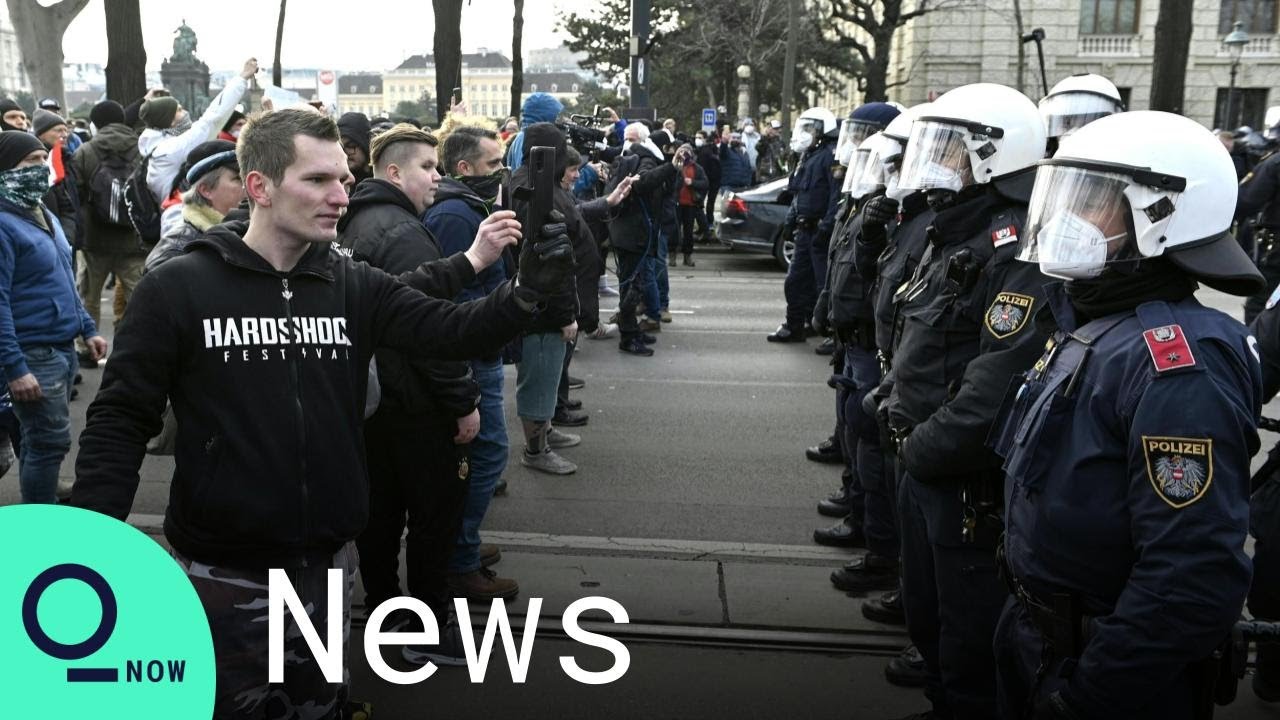 Anti-Lockdown Protesters Face Off Against Police in Austria