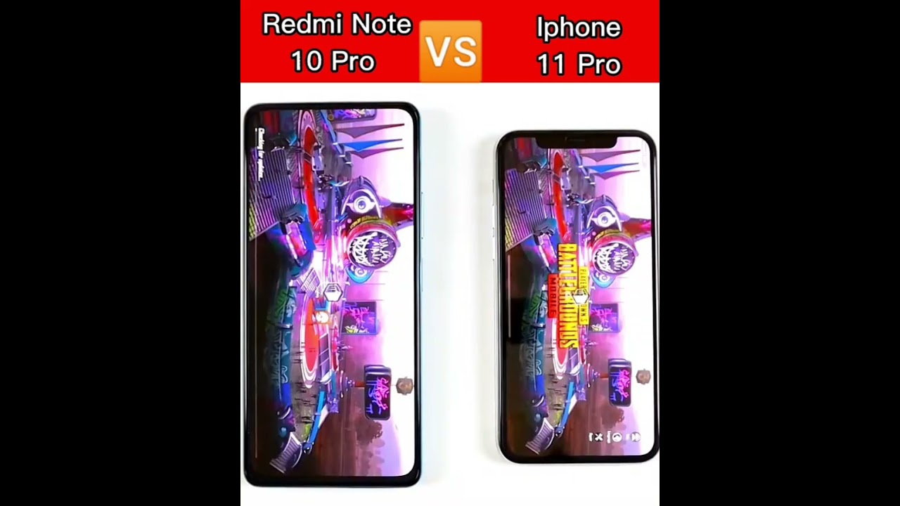 Redmi Note 10 Pro vs Iphone 11 Pro pubg test 