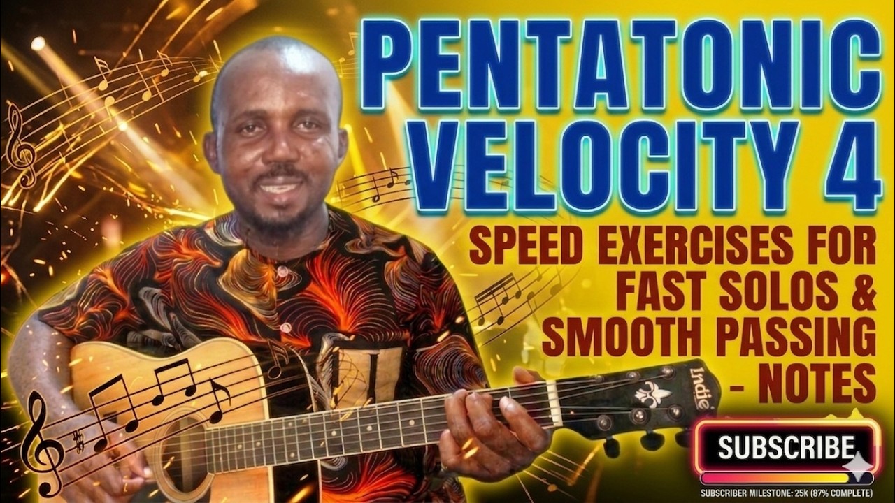 Pentatonic Scale Picking Exercise On Guitar