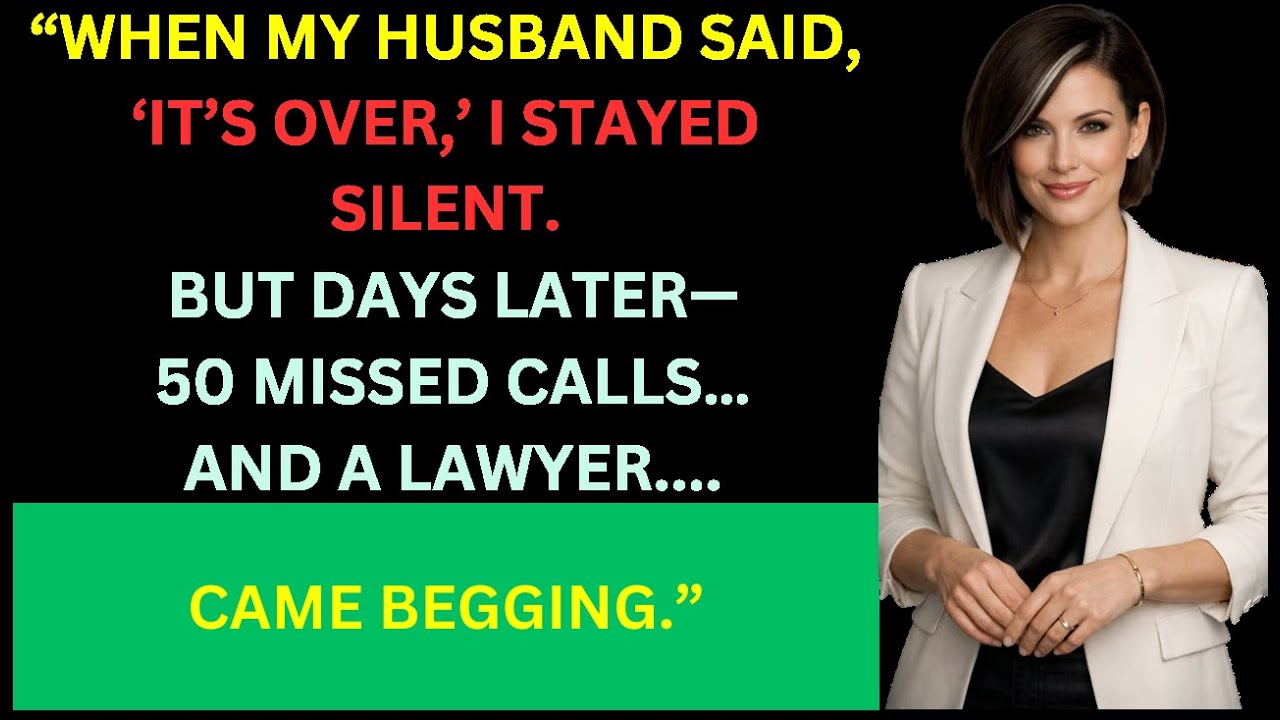My Husband Told Me “Don’t Come Back” — Days Later, His Lawyer Was Begging