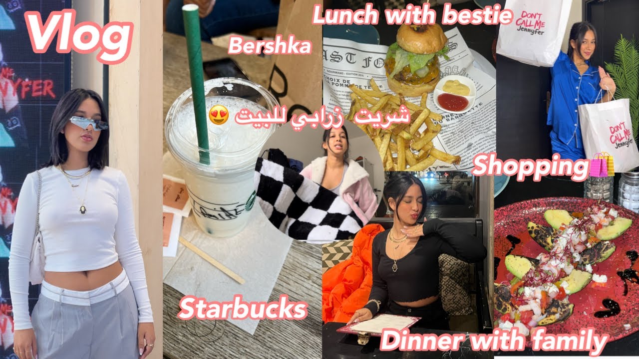 Vlog | Shopping 🛍 Lunch with my friend 🍔 Dinner with the fam 🍱 New nails 💅New decor for my room…