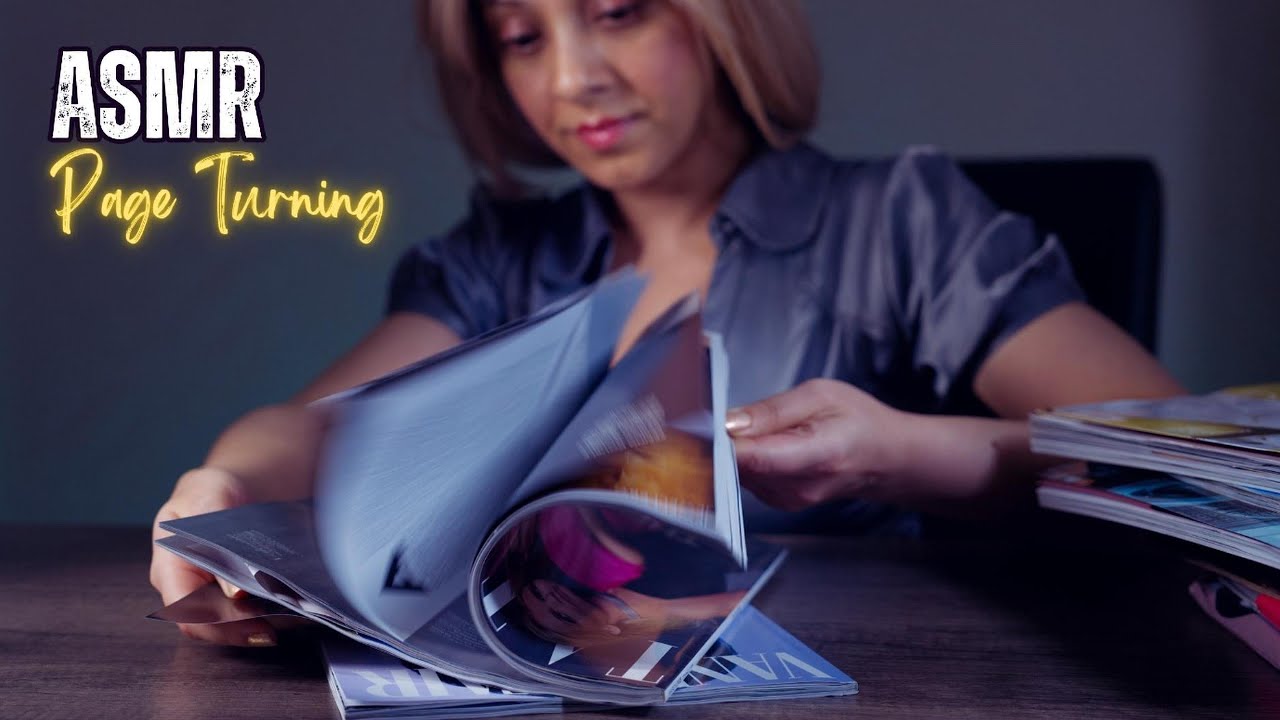 Page Turning ASMR • Fashion Magazines • Tatler, Elle, Vanity Fair (#7)