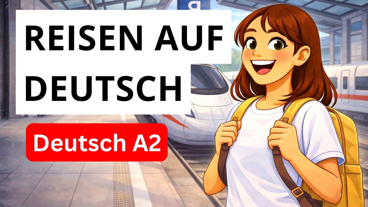 Reisen auf Deutsch | Dialoge am Flughafen, im Zug & Bus (A1–A2)