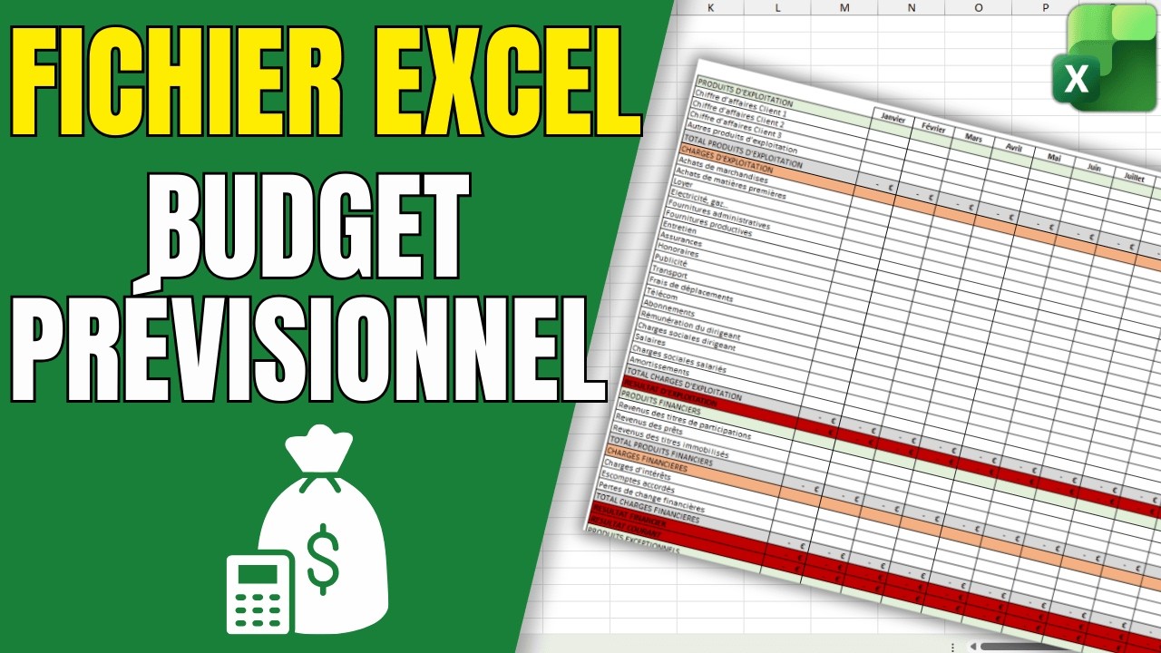 Faire un budget prévisionnel sur Excel