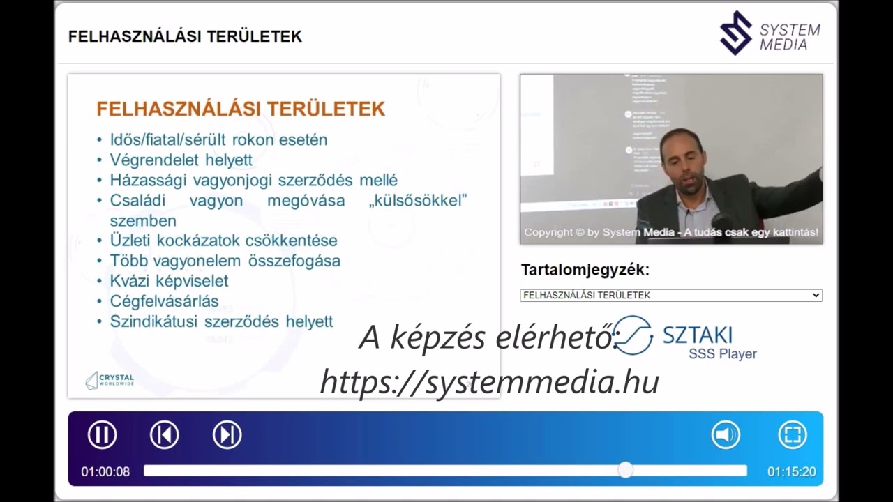 A bizalmi vagyonkezel&eacute;s felhaszn&aacute;l&aacute;si ter&uuml;letei