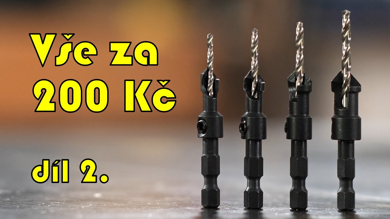 Vrtáky se záhlubníkem aneb drobnosti do dílny za dvě stovky – díl 2.