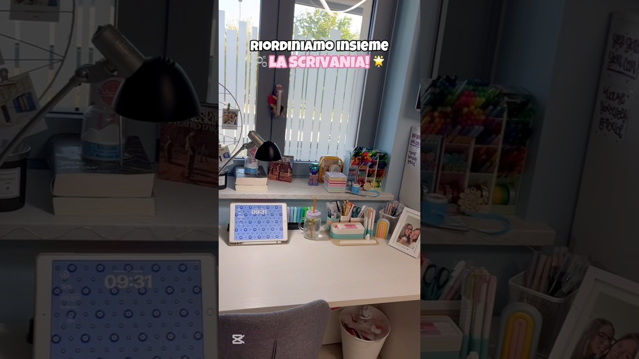 Sunday reset della scrivania!!(abbastanza urgente ahaha)🌟🫧 #aesthetic #organizzazione