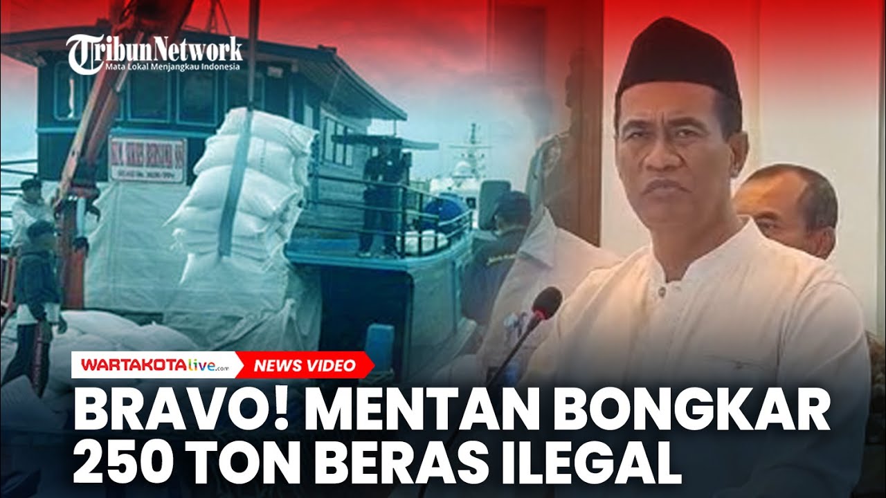 BRAVO! Mentan Amran Bongkar 250 Ton Beras Ilegal Masuk Indonesia